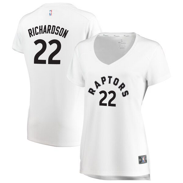 Camiseta baloncesto Malachi Richardson 22 association edition Blanco Toronto Raptors Mujer