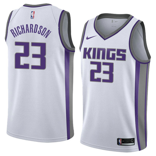 Camiseta baloncesto Malachi Richardson 23 Association 2018 Blanco Sacramento Kings Hombre