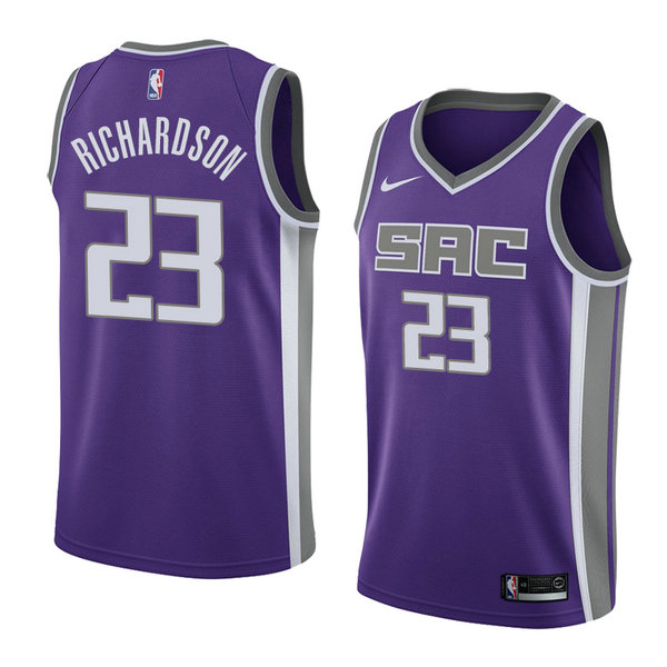 Camiseta baloncesto Malachi Richardson 23 Icon 2018 P鐓pura Sacramento Kings Hombre