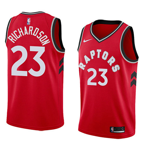 Camiseta baloncesto Malachi Richardson 23 Icon 2018 Rojo Toronto Raptors Hombre