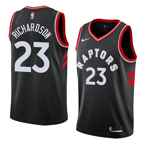 Camiseta baloncesto Malachi Richardson 23 Statement 2018 Negro Toronto Raptors Hombre