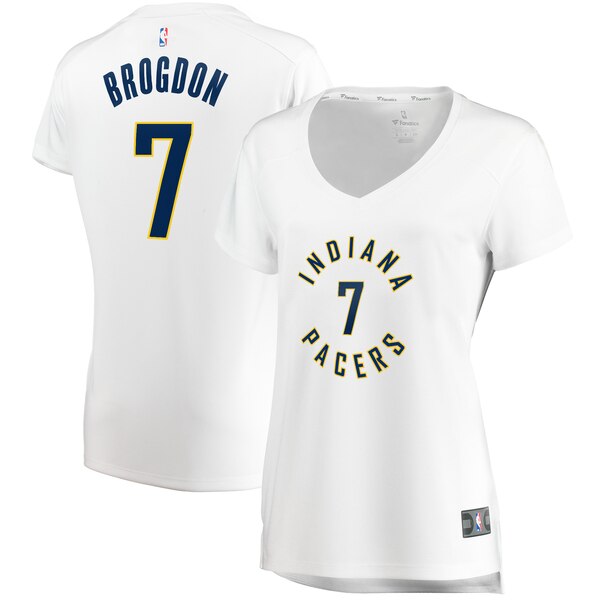 Camiseta baloncesto Malcolm Brogdon 7 association edition Blanco Indiana Pacers Mujer