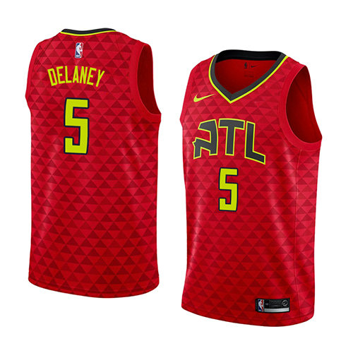 Camiseta baloncesto Malcolm Delaney 5 Statement 2018 Rojo Atlanta Hawks Hombre