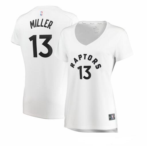 Camiseta baloncesto Malcolm Miller 13 association edition Blanco Toronto Raptors Mujer