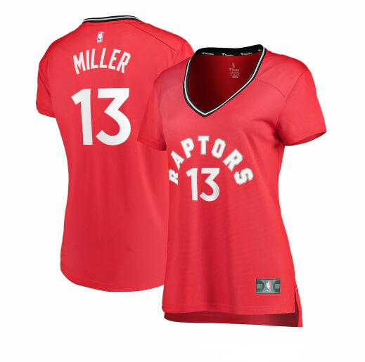 Camiseta baloncesto Malcolm Miller 13 icon edition Rojo Toronto Raptors Mujer