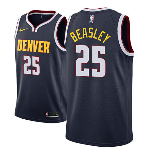 Camiseta baloncesto Malik Beasley 25 Icon 2018-19 Azul Denver Nuggets Hombre