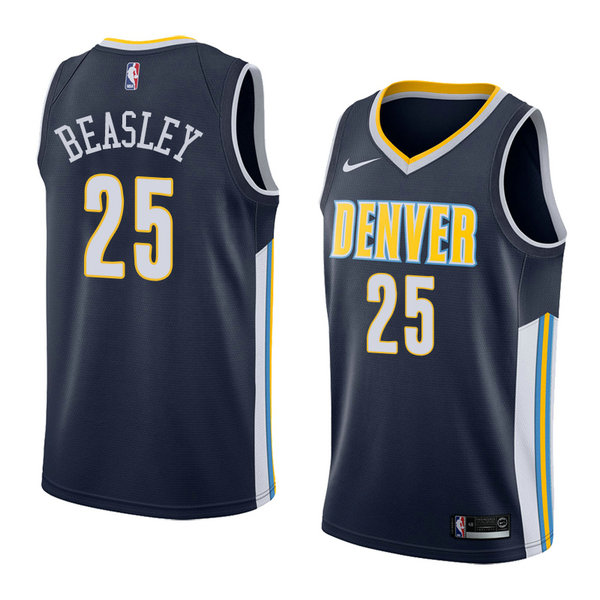 Camiseta baloncesto Malik Beasley 25 Icon 2018 Azul Denver Nuggets Hombre