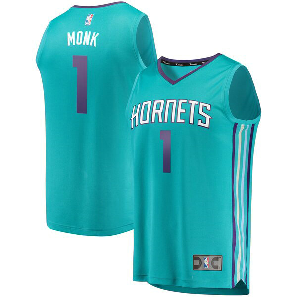 Camiseta baloncesto Malik Monk 1 2019 Azul Charlotte Hornets Hombre