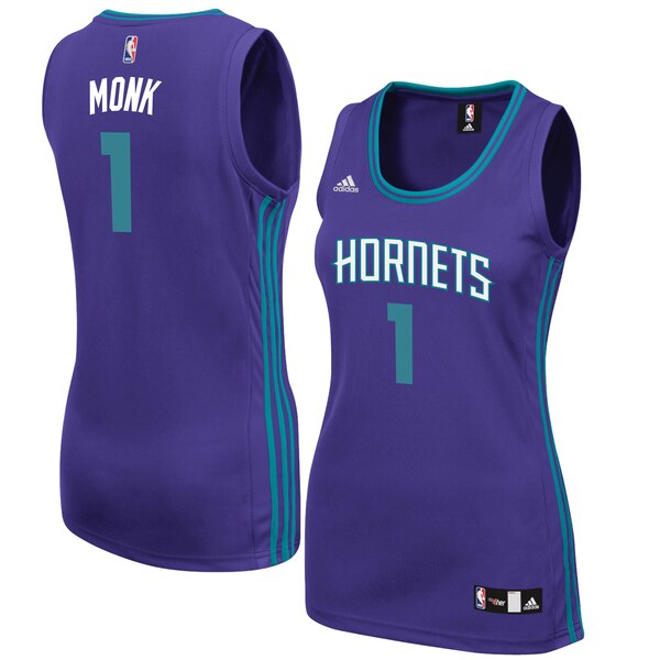 Camiseta baloncesto Malik Monk 1 Réplica Púrpura Charlotte Hornets Mujer