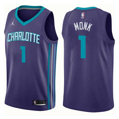 Camiseta baloncesto Malik Monk 1 Statement 2017-18 P鐓pura Charlotte Hornets Hombre