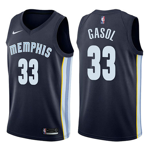 Camiseta baloncesto Marc Gasol 33 Icon 2017-18 Azul Memphis Grizzlies Hombre