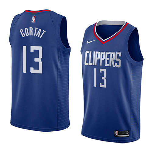 Camiseta baloncesto Marcin Gortat 13 Icon 2018 Azul Los Angeles Clippers Hombre