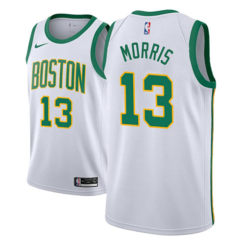 Camiseta baloncesto Marcus Morris 13 Ciudad 2018-19 Blanco Boston Celtics Hombre