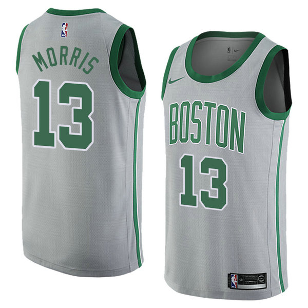 Camiseta baloncesto Marcus Morris 13 Ciudad 2018 Gris Boston Celtics Hombre