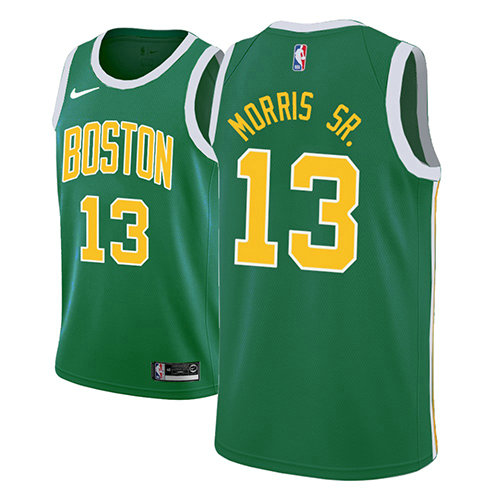 Camiseta baloncesto Marcus Morris 13 Earned 2018-19 Verde Boston Celtics Hombre