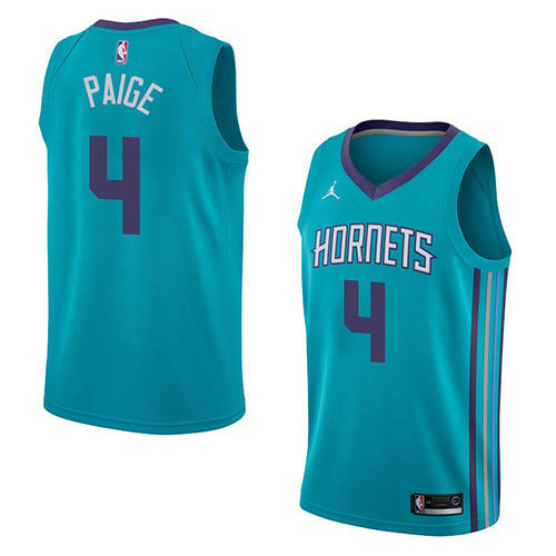 Camiseta baloncesto Marcus Paige 4 Icon 2018 Verde Charlotte Hornets Hombre