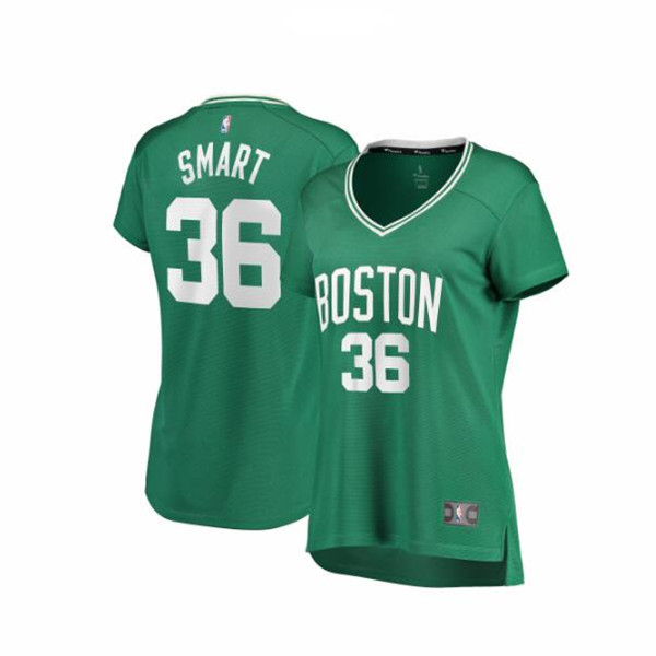 Camiseta baloncesto Marcus Smart 36 icon edition Verde Boston Celtics Mujer