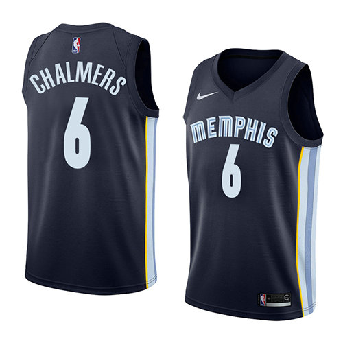 Camiseta baloncesto Mario Chalmers 6 Icon 2018 Azul Memphis Grizzlies Hombre
