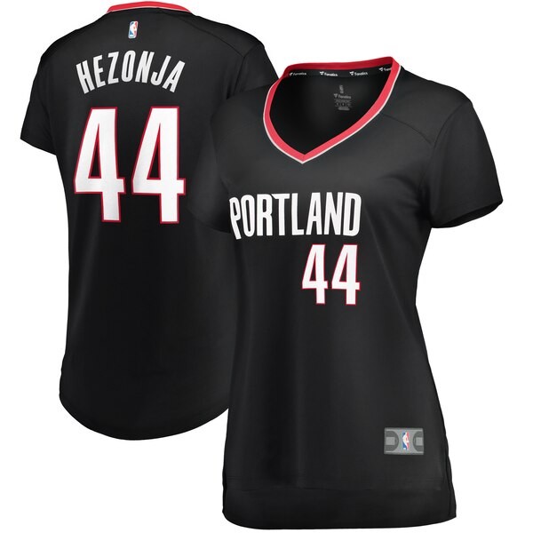 Camiseta baloncesto Mario Hezonja 44 icon edition Negro Portland Trail Blazers Mujer