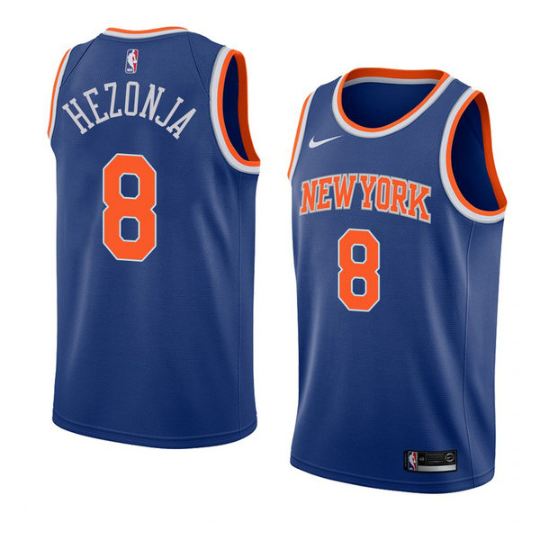 Camiseta baloncesto Mario Hezonja 8 Icon 2018 Azul New York Knicks Hombre