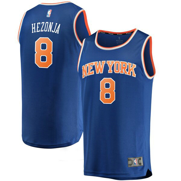 Camiseta baloncesto Mario Hezonja 8 icon edition Azul New York Knicks Hombre
