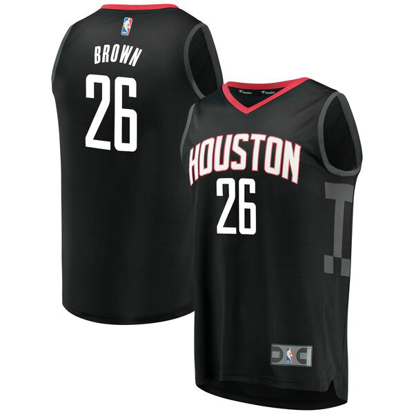 Camiseta baloncesto Markel Brown 26 Statement Edition Negro Houston Rockets Hombre