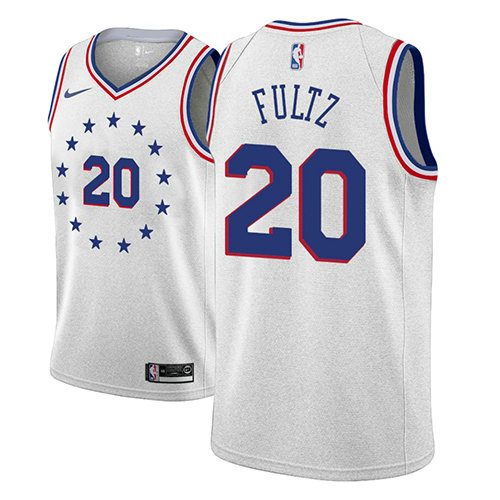 Camiseta baloncesto Markelle Fultz 20 Earned 2018-19 Gris Philadelphia 76ers Hombre