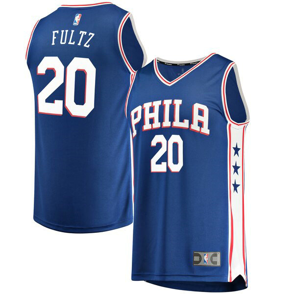 Camiseta baloncesto Markelle Fultz 20 Icon Edition Azul Philadelphia 76ers Hombre