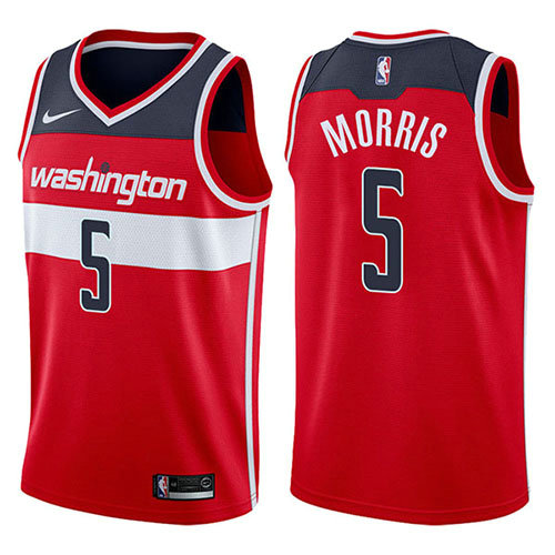 Camiseta baloncesto Markieff Morris 5 Icon 2017-18 Rojo Washington Wizards Hombre