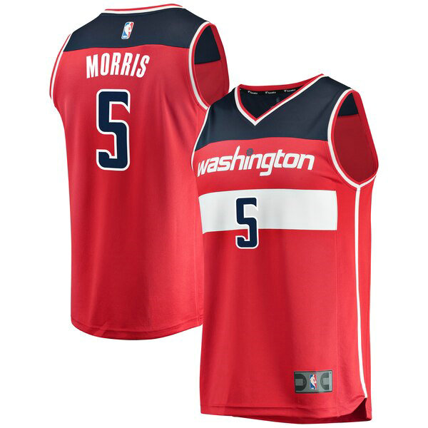 Camiseta baloncesto Markieff Morris 5 Icon Edition Rojo Washington Wizards Hombre
