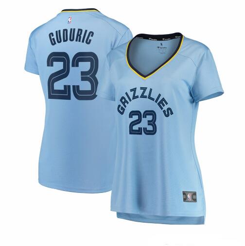 Camiseta baloncesto Marko Guduric 23 statement edition Azul Memphis Grizzlies Mujer
