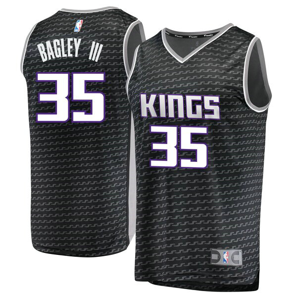 Camiseta baloncesto Marvin Bagley III 32 Statement Edition Negro Sacramento Kings Hombre