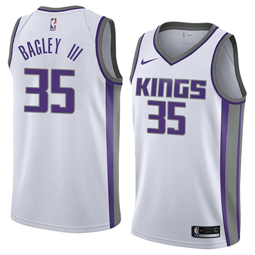 Camiseta baloncesto Marvin Bagley III 35 Association 2018 Blanco Sacramento Kings Hombre