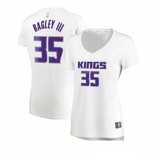 Camiseta baloncesto Marvin Bagley III 35 association edition Blanco Sacramento Kings Mujer