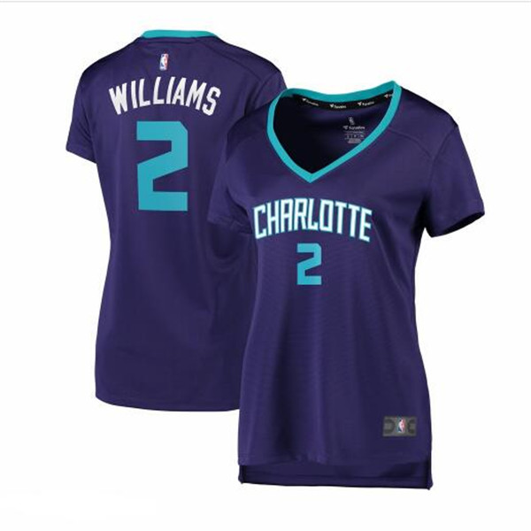 Camiseta baloncesto Marvin Williams 2 statement edition Púrpura Charlotte Hornets Mujer