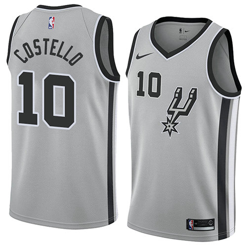 Camiseta baloncesto Matt Costello 10 Statement 2018 Gris San Antonio Spurs Hombre