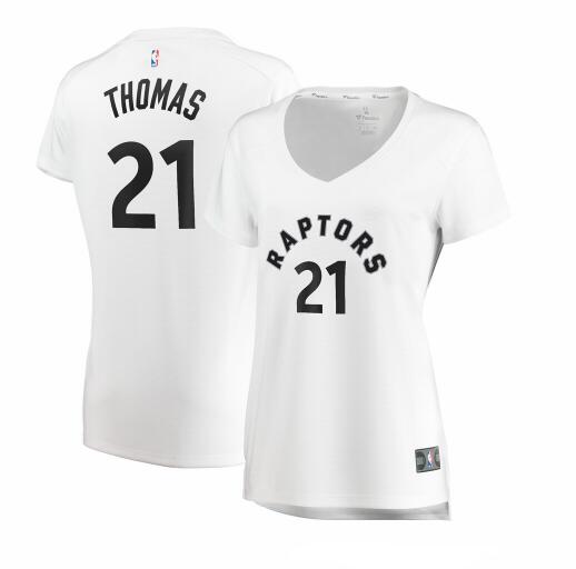Camiseta baloncesto Matt Thomas 21 association edition Blanco Toronto Raptors Mujer