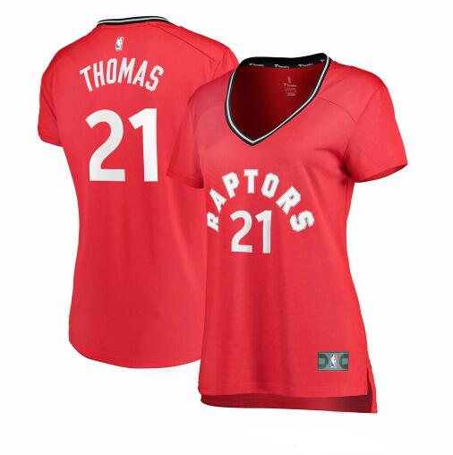 Camiseta baloncesto Matt Thomas 21 icon edition Rojo Toronto Raptors Mujer