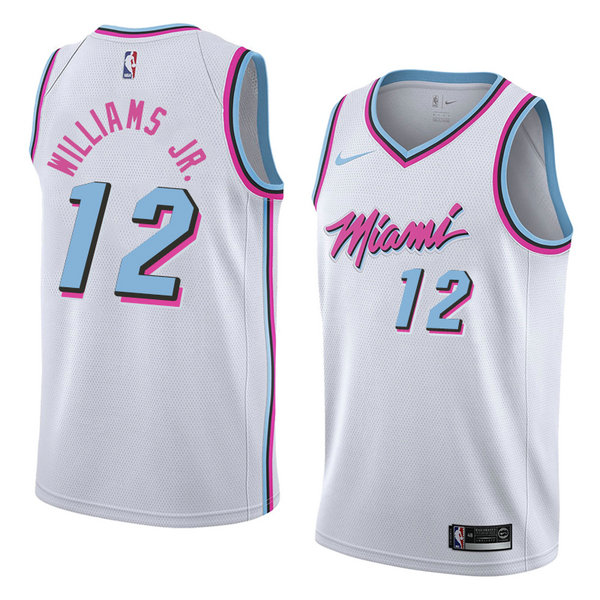 Camiseta baloncesto Matt Williams JR. 12 Ciudad 2018 Blanco Miami Heat Hombre