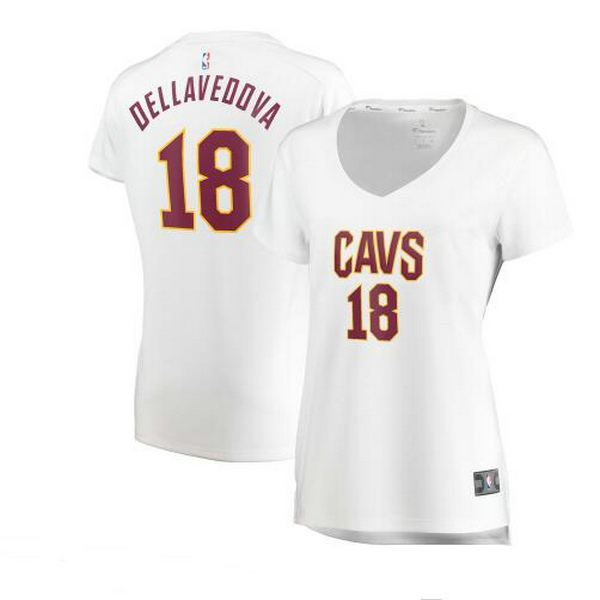 Camiseta baloncesto Matthew Dellavedova 18 association edition Blanco Cleveland Cavaliers Mujer