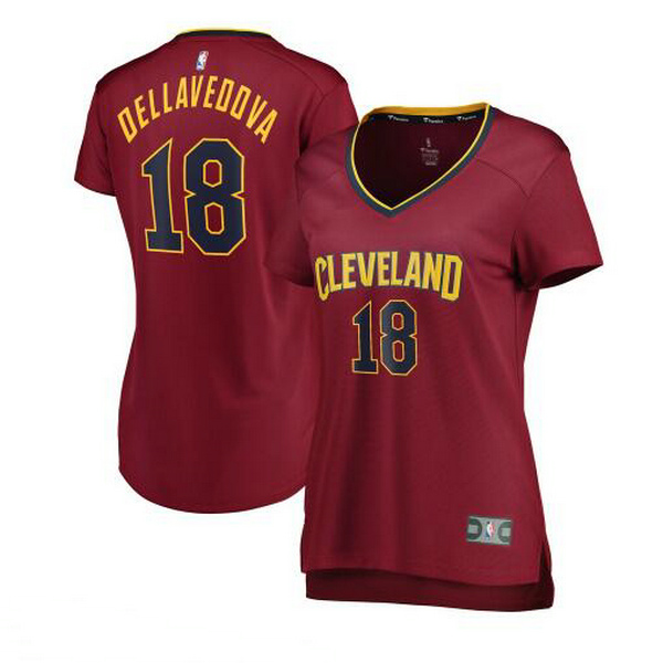 Camiseta baloncesto Matthew Dellavedova 18 icon edition Rojo Cleveland Cavaliers Mujer