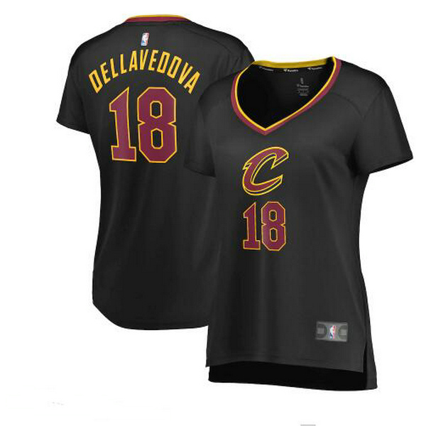 Camiseta baloncesto Matthew Dellavedova 18 statement edition Negro Cleveland Cavaliers Mujer
