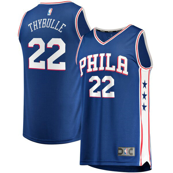Camiseta baloncesto Mattise Thybulle 22 Icon Edition Azul Philadelphia 76ers Hombre