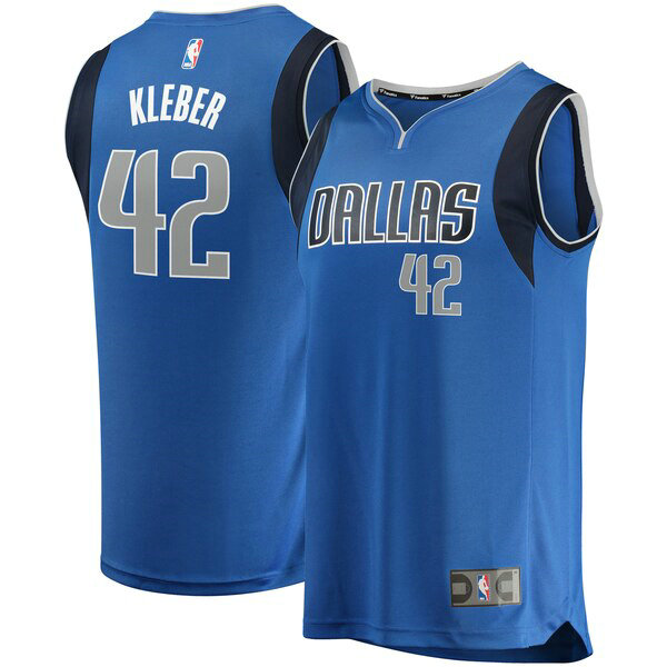 Camiseta baloncesto Maxi Kleber 42 Icon Edition Azul Dallas Mavericks Nino