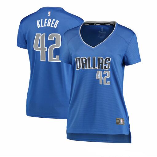 Camiseta baloncesto Maxi Kleber 42 icon edition Azul Dallas Mavericks Mujer