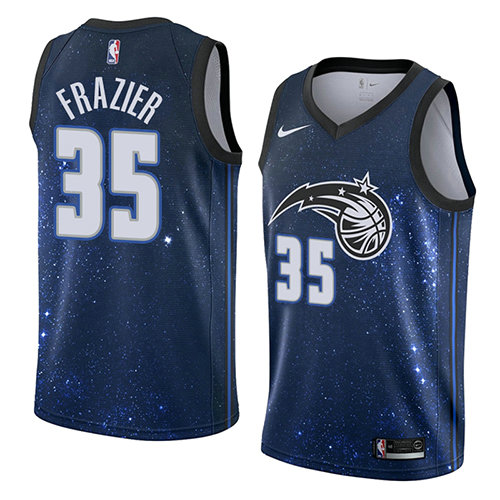 Camiseta baloncesto Melvin Frazier 35 Ciudad 2018 Azul Orlando Magic Hombre