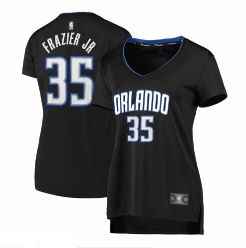 Camiseta baloncesto Melvin Frazier Jr. 35 2019 icon edition Negro Orlando Magic Mujer