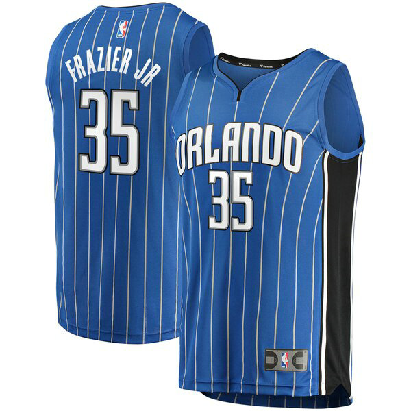 Camiseta baloncesto Melvin Frazier Jr 35 Icon Edition Azul Orlando Magic Hombre