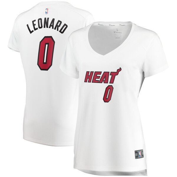 Camiseta baloncesto Meyers Leonard 0 association edition Blanco Miami Heat Mujer