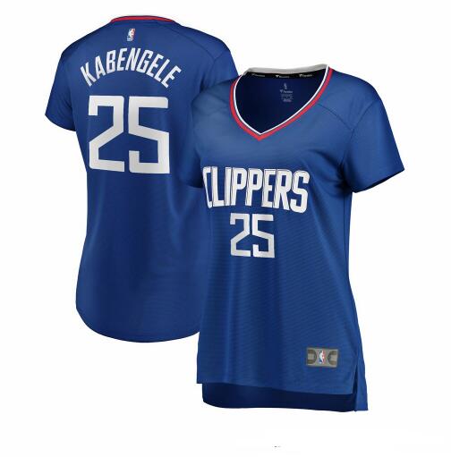 Camiseta baloncesto Mfiondu Kabengele 25 icon edition Azul Los Angeles Clippers Mujer